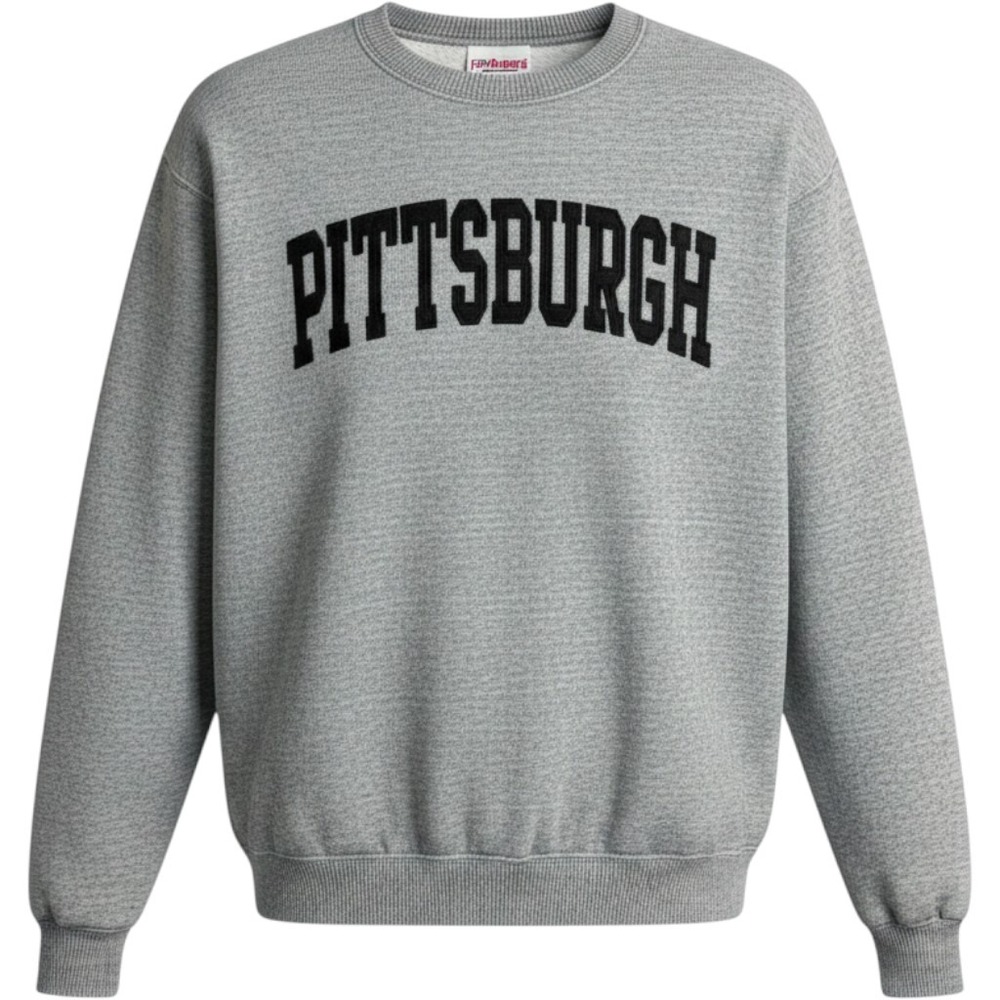 New York Popular Pittsburgh Sweatshirt‎ Mens Medium Grey Collegiate Crewneck
